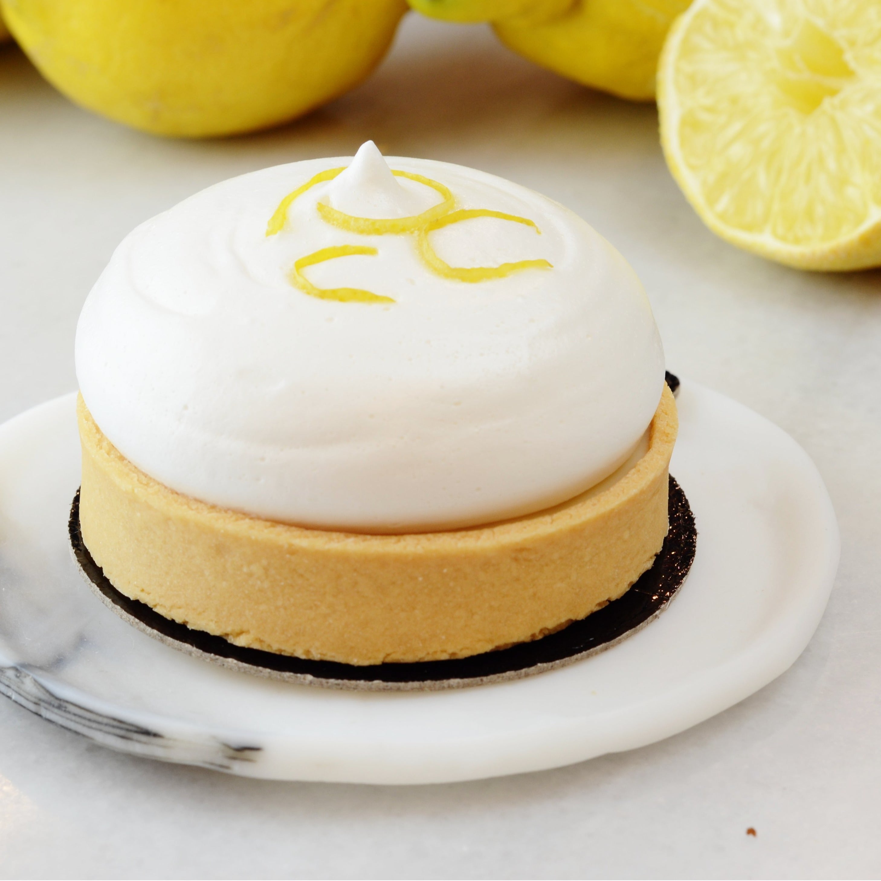 Lemon Pie o Pastel de Limón Vegano y sin Gluten La Luciernaga Pasteleria Natural